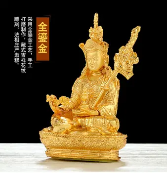 Tibetas Budisms Sakausējuma Kokgriezums Guru Padmasambhavas Budas Statuja Mājas Rotājumu Mini Kabatas Buda Attēls 2
