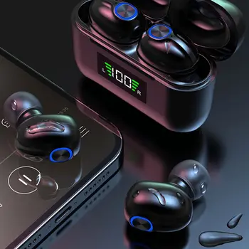 TWS Bluetooth 5.2 Austiņas Stereo Skaņu Mūzikas Austiņas Bezvadu Austiņas In-ear Earbuds ar Uzlādes Lodziņā Viedtālrunis Attēls 2