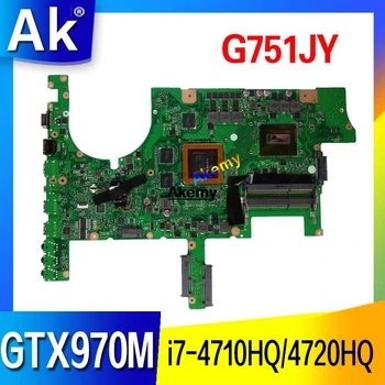 G751JY G751JT Mātesplati Par ASUS G751JY G751JT G751JL G751J G751 Klēpjdatoru Mainboard HM86 i7-4710HQ/4720HQ GTX970M/3GB Attēls 2