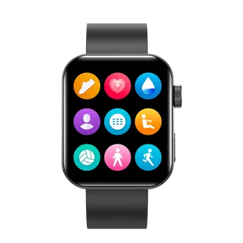 Ir 2021. 1.75-collu Smart Skatīties Silīcija Watchband 240*280 HD Ekrāns Sievietes Vīrieši Smartwatch Magnētu Vadu maksu par Android Apple Huawei Attēls 2