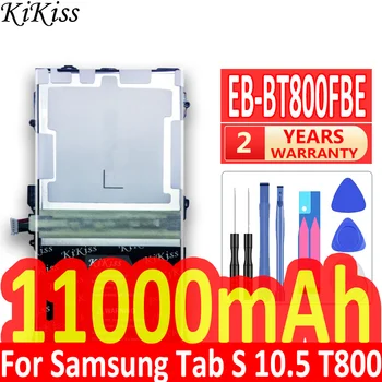 11000mAh Planšetdatora Akumulatoru Samsung Galaxy Tab S 10.5 SM-T800 T800 T801 T805 EB-BT800FBE Li-jonu Polimēru ar Izsekošanas Skaits Attēls 2