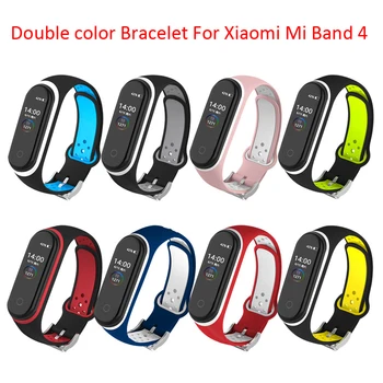 Par Xiaomi Mi Grupa 4 3 Silikona Rozā Nomaiņa Aproce Aproce Watchband Par Xiomi Mi Band3 Miband 4 3 Band4 Rokas Siksniņu Attēls 2