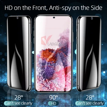 Pilna Privacy Screen Protector For Samsung S20 S21 Ultra S10 S8 S9 Plus Hidrogelu Filmu Galaxy Note 20 Ultra 8 9 10 Plus Nav Stikla Attēls 2