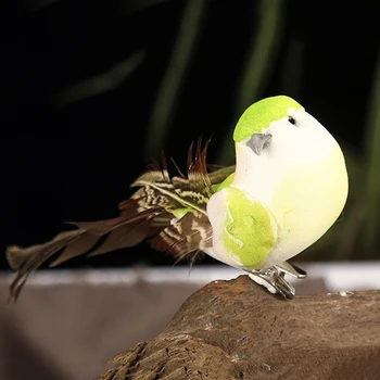 6pcs Mini Putnu Modelis Amatniecības Rotājumi Displejs Sākuma Tabletop Kolekcija Dekors Mākslīgie Dzīvnieku Figūriņas Attēls 2