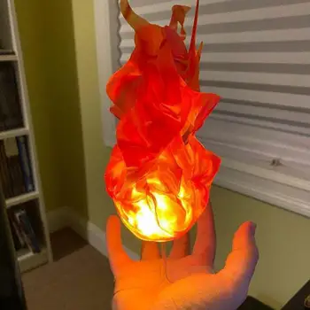 Halloween Mājas Peldošās Fireball Prop Izsmalcinātu Cosplay Gaismas Wildfire Aksesuārus Apdare Attēls 2