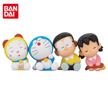 Bandai Patiesu Gashapon Doraemon Pieglausties Lelle Nobita Nobi Dorami Minamoto Shizuka Big G Anime Darbības Rādītāji Modelis Gacha Rotaļlietas Attēls 2