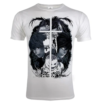 Karstā Pārdošanas Anime Death Note 3d Iespiests T-krekls Vīriešu/sieviešu Modes Gadījuma Harajuku Stils Populārs sporta Krekls ar Īsām Piedurknēm Streetwear Attēls 2