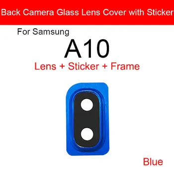 Aizmugurējā Stikla Objektīvs Samsung Galaxy A10 A20 A30 A40 A105FD A305F A405FD A405FN Galvenais Aizmugurējais Kameras Objektīvs Stikla + Uzlīmes Remonta Daļas Attēls 2