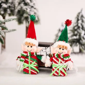 Ziemassvētku Gudrs Elfs, Konfekšu Kaste Cute Candy Jar lelle Ziemassvētku Rotājumi Mājas Dekorēšanai Ziemassvētku Eglīte Apdares Kulons Dāvanas Attēls 2