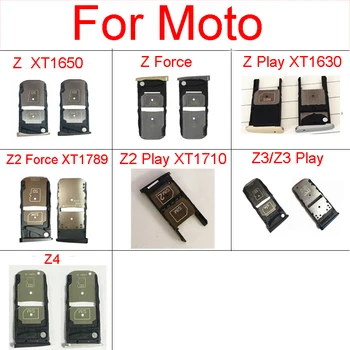Sim Kartes ligzda Turētājs Motorola Moto Z Z2 Z3 Spēkā Spēlēt Z4 XT1630 XT1650 XT1789 XT1710 Sim Atmiņas Kartes Adpter Rezerves Daļas Attēls 2