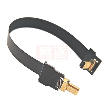 Standarta jo elastīgu kabel BLA luft foto übertragung FPV micro HDMI-kompatibel zu micro HDMI HD kabel länge 5cm-100cm Attēls 2