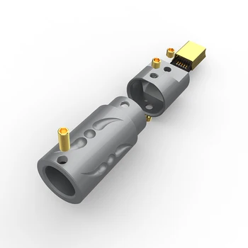 VIBORG MN08 apzeltīts USB MINI Augstas klases MINI USB Savienotājs Zelta pārklājumu Vīriešu spraudņu Ligzdas Asti Ligzda Pieslēgvieta Attēls 2