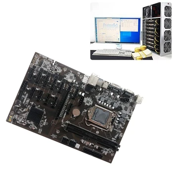 KARSTĀ-B250 BTC Ieguves Mātesplati ar G3900 CPU Procesors Atbalsta DDR4 LGA 1151 12XGraphics Kartes Slots BTC Miner Attēls 2