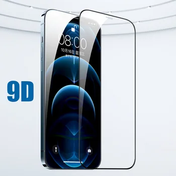 Pilnībā Segtu Rūdīta Stikla, uz IPhone 11 12 13 Pro Max Screen Protector for IPhone X XS XR 8 6 6S 12 Mini Aizsargājošu Stikla Attēls 2