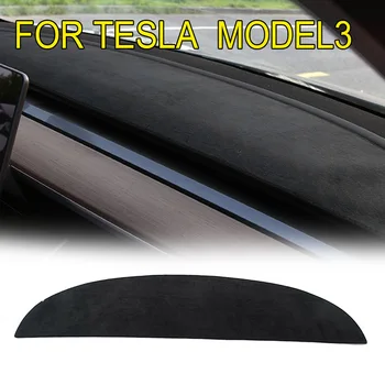 Melna/Brūna Dashboard Paneli, Saules Ēnā Pad Paklāji Izolācijas Valdes Paklāju Aizsargs Tesla Modelis 3 Modelis Y Attēls 2