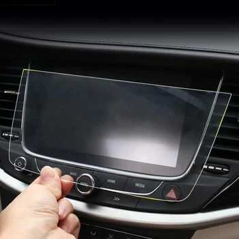 Auto Stils 7 8 Collu GPS Navigācijas Ekrāna Stikla aizsargplēvi Uzlīmes, Lai Opel Crossland X Aksesuāri Kontroles LCD Ekrāns Attēls 2