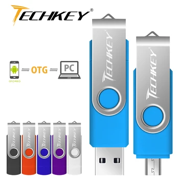 Smart Tālrunis, USB Flash Drive pen drive 4GB 8GB 16GB 32GB 64GB OTG pendrive ārējās glabāšanas micro usb memory stick, lai mobilais Attēls 2