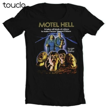 Motelis Ellē T Krekls retro 1980-to gadu šausmu filmu klasika ir 80. gadu filmas grafiskais tee krekls Attēls 2