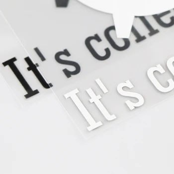YJZT 13.5 X 12.6 CM, Tas ir Kafiju Laika Vinila Decal Auto Uzlīme Cartoon Mākslas Modes Melna/Sudraba 4C-0533 Attēls 2
