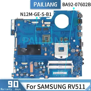 SAMSUNG RV511 Mainboard BA92-07602B BA41-01433A HM55 N12M-GE-S-B1 DDR3 Klēpjdators mātesplatē LABI pārbaudīta Attēls 2