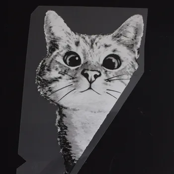 Kaķis Dzelzs Uz Plāksteris DIY Siltuma Pārneses Uzlīmju Appliques Apģērba Auduma T-Krekls Attēls 2