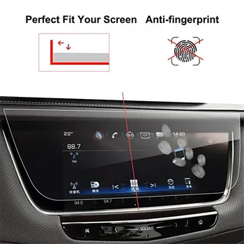 Par Cadillac XT5-2018 Ekrāna Automašīnas Navigācijas Ekrāna Aizsargs, Rūdīts Stikls Touch Screen Protector Attēls 2