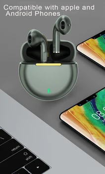 Vieglo Portatīvo Tws Bezvadu Austiņas Bluetooth Earbuds HD Ērti Bass Magnetolas Trokšņa Samazināšanas Austiņas iPhone Xiaomi Attēls 2