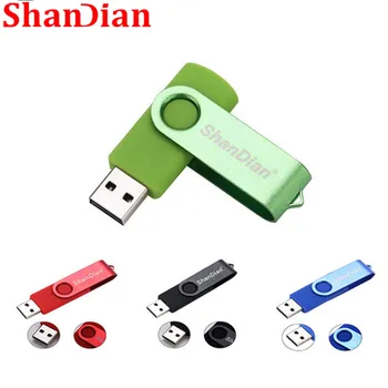 Jauni USB flash drive var pagriezt ārējās 360°Pendrive 64GB, 32GB 16GB 8GB 4GB atmiņas karti un usb Radošo pen drive bezmaksas shippin Attēls 2