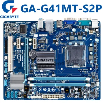 Par Gigabyte GA G41MT S2P Oriģināls Darbvirsmas Mātesplates Intel G41 LGA 775 DDR3 8G SATA2 USB2.0 Micro-ATX (Mainboard), ko Izmanto Attēls 2