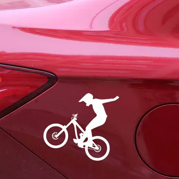 Auto Uzlīme Oriģinālo Velosipēdu BMX Braucējs Prasmes Extreme Maksimālā Sporta Ūdensizturīgs Sauļošanās Decal Dekoru PVC,15 cm*15 cm Attēls 2