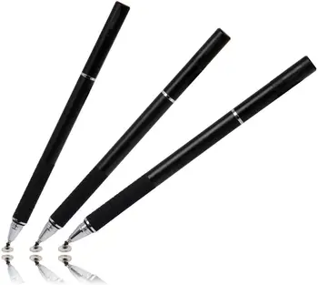 3 in 1 Šķiedrvielu Irbuli Zīmēšanas Tablete Pildspalvas Capacitive Touch Ekrāns Stylo Mobilo Tālruņu Smart Piederumi Lodīšu Caneta Attēls 2