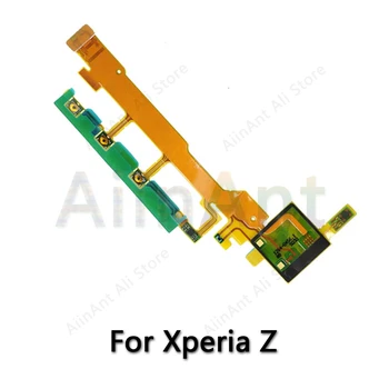 Sony Xperia Z Z1 Z2 Z3 Z4 Z5 Compact Premium Plus Oriģinālās Power Flex Apjoms, Sānu Taustiņš Taustiņš Mikrofons Lentes Flex Kabelis Attēls 2