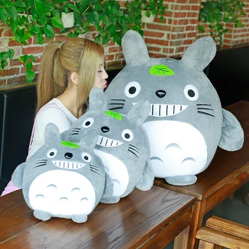 1pc 20cm Mans Kaimiņš Totoro Plīša Rotaļlieta Kawaii Pildījumu Dzīvnieku Rotaļlietas Anime Totoro Bērniem Lelle Bērniem Mīksta Karikatūra Rotaļlieta Dāvana Attēls 2