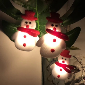 1.6 M-10, Sniegavīrs, Ziemassvētku Eglīte LED Garland Stīgu Gaismas Ziemassvētku rotājums Mājās ziemassvētku rotājumi 2022 Jaunā Gada Dāvanas Attēls 2