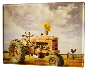 Alvas Zīme Ravtive Traktoru Garāžas Nostalģija Jomā Lauksaimnieks, Kafijas Bārs Apdares Interjera Attēls 2