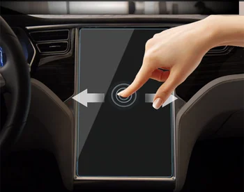 Aizsardzības Aizsargs UV Auto Ekrāns Instrumentu Panelī Ekrāna Filmu Par Tesla Model X S Navigācijas Ekrāna Aizsargs, Stiklu Plēves Attēls 2