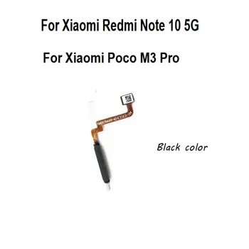 Par Xiaomi Redmi, Ņemiet vērā, 10 5G / POCO M3 Pro, Home Poga Izvēlnes pirkstu Nospiedumu Sensoru Touch ID Skeneris Lentes Connector Flex Cable Attēls 2