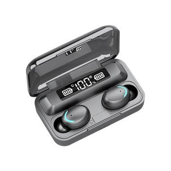 F9-5 TWS 5.0 Bluetooth Austiņas Bezvadu Austiņas 8D Bass Stereo In-ear Earbuds, Brīvroku Austiņas Ar Mikrofonu Uzlādes Gadījumā Attēls 2