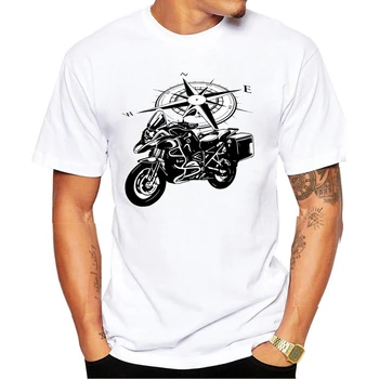 Retro R100 Rs Motociklu T-Krekls Harajuku Disku Klasisko Motociklu R 1250 Gs Vasaras Vīriešu Īsām Piedurknēm Gadījuma Zēnu T-Krekls Attēls 2