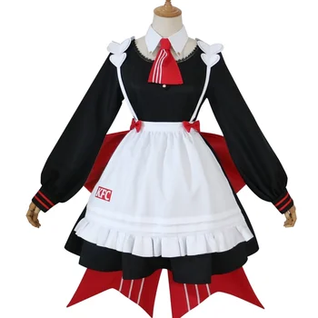 Karstā Spēles Genshin Ietekmes Noelle cosplay kostīmu KFC Apģērbu palīgs tērps Halloween, Ziemassvētku Maskarāde Rāda Anime Attēls 2