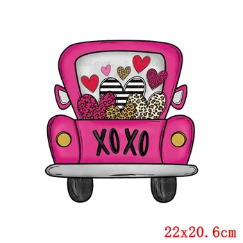 Valentīna Diena Dāvanas Siltums Siltuma Pārneses Apģērbu DIY Karikatūra Auto Dzīvnieku Dzelzs-Par pārvietošanu, Ielāpi Apģērbu Uzlīmes Attēls 2