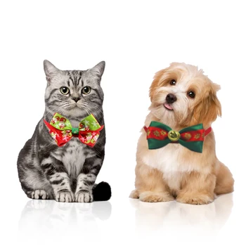 Ziemassvētku Pet Cat Suns Tauriņu Regulējams Kakla Siksnas, Kaķu Un Suņu Kopšanas Piederumi Kucēnu, Kaķu Kaklarota Pet Apdare Piederumi Attēls 2