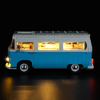 BriksMax Led Light Komplekts 10279 T2 Camper Van, NĒ, Celtniecības Bloki, Automašīnas Modeli Attēls 2