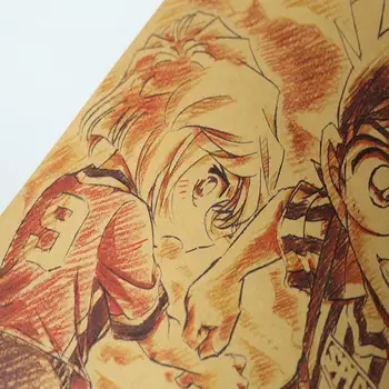 Anime Multfilmu Detective Conan kraftpapīrs retro plakāta mājas dekoratīvā krāsošana sienas uzlīmes dekoratīvās glezniecības 50.5x35cm Attēls 2