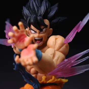 Dragon Ball Z GK Son Goku Rīcības Attēls, Anime 12cm Modelis Kakarotto Super Saiyan Kaujas Aina Statuja Apdare Vācot Rotaļlietas Attēls 2
