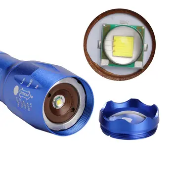 U'King G7000 T6 High Power LED Lukturītis Zoom Taktiskās LED Lukturis Komplektā ar 18650 Akumulatoru Lādētāju, 7 Krāsas, pēc Izvēles Attēls 2