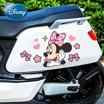 Disney Mickey Mouse Elektriskais Motocikls Auto Uzlīme Minnie Karikatūra Anime Nulles Bloķēt Gudrs Dekoratīvās Auto Uzlīmes Attēls 2