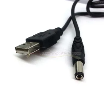 USB 2.0 Tipa Vīrietis uz 5 5mm DC 5.5 MM 2,5 MM Kontaktdakša Barelu Savienotājs 5V 80cm Attēls 2