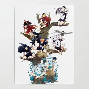 Japānas Klasiskās Anime Sienas Mākslas Hd Kanvas Glezna Ziemeļvalstu Haikyu Bokuto Sienas, Attēlus Dzīvojamā Istaba Dekori Plakātu Izdrukas Bērniem Attēls 2