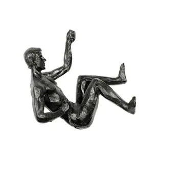 Rūpniecības Stila Kāpšanas Cilvēks Sveķu Dzelzs Stieples Sienas Karājas Apdare Skulptūru Skaitļi Radošo Retro Klāt Statuja Dekori Attēls 2